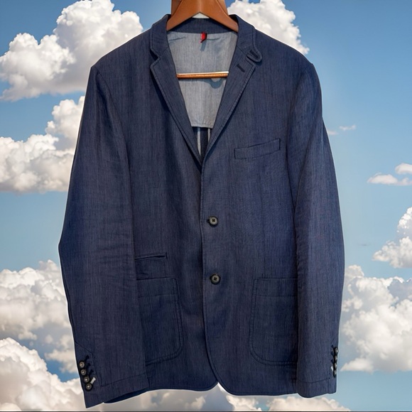Boss by Hugo Boss - slim fit linen blazer - one flaw please read description
